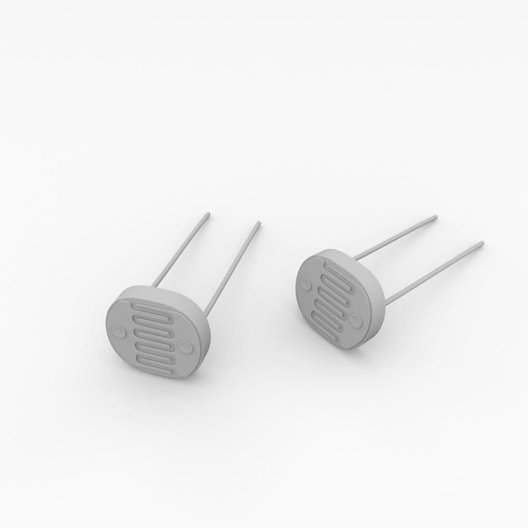 Photoresistor pair of resistors 3D model_3