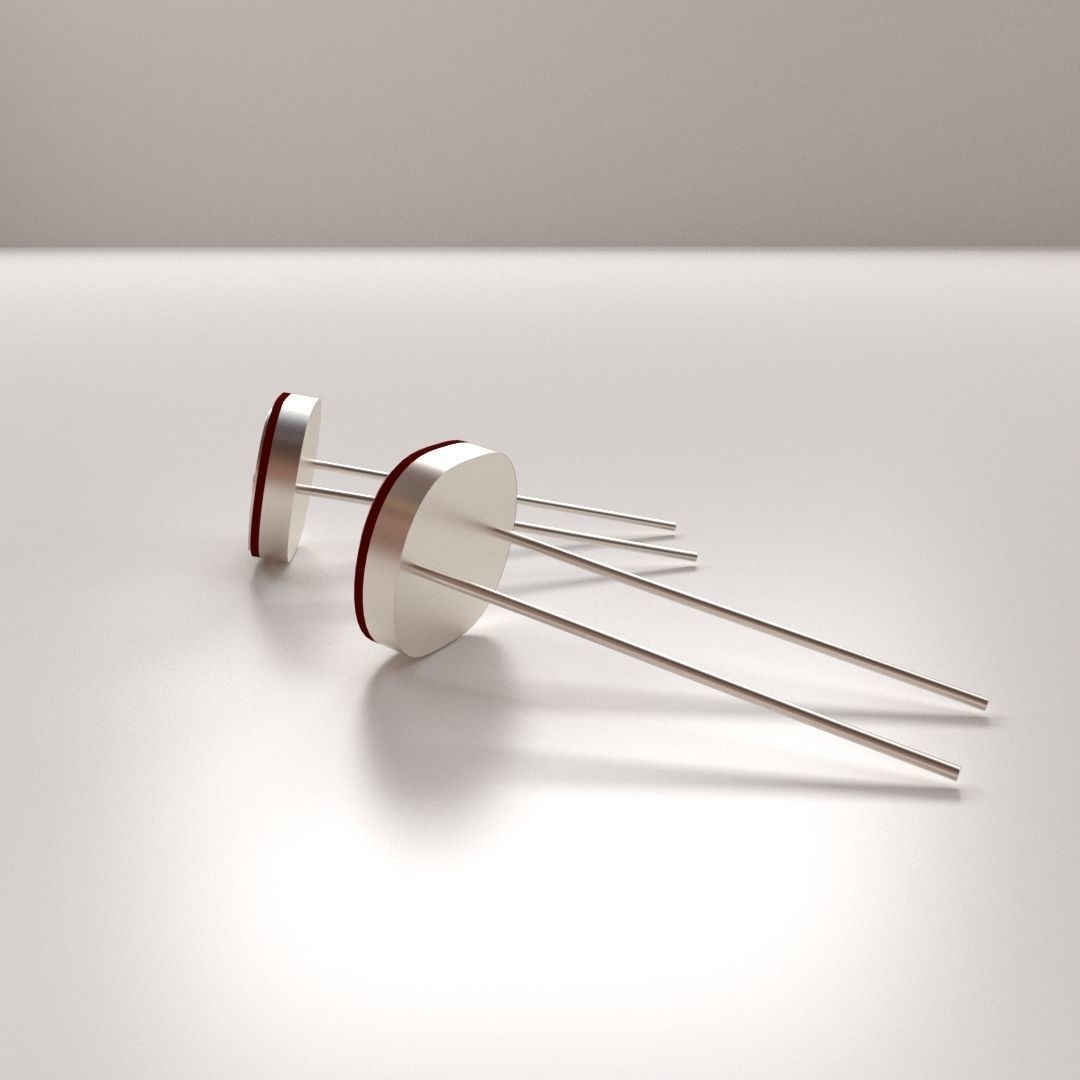 Photoresistor pair of resistors 3D model_1