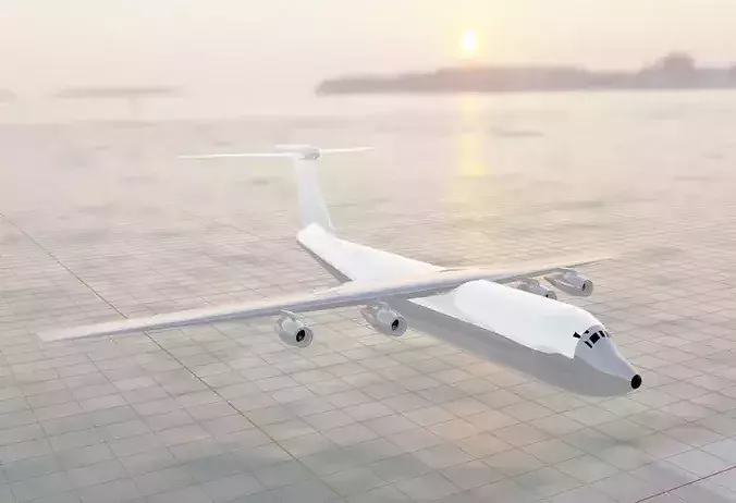 C-141A Style Military Cargo Plane - Custom Jetliner