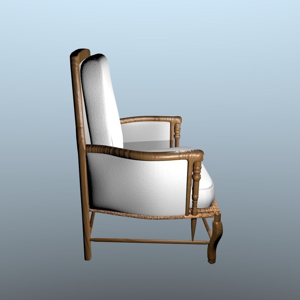 Bordeaux Chair  3D model_4