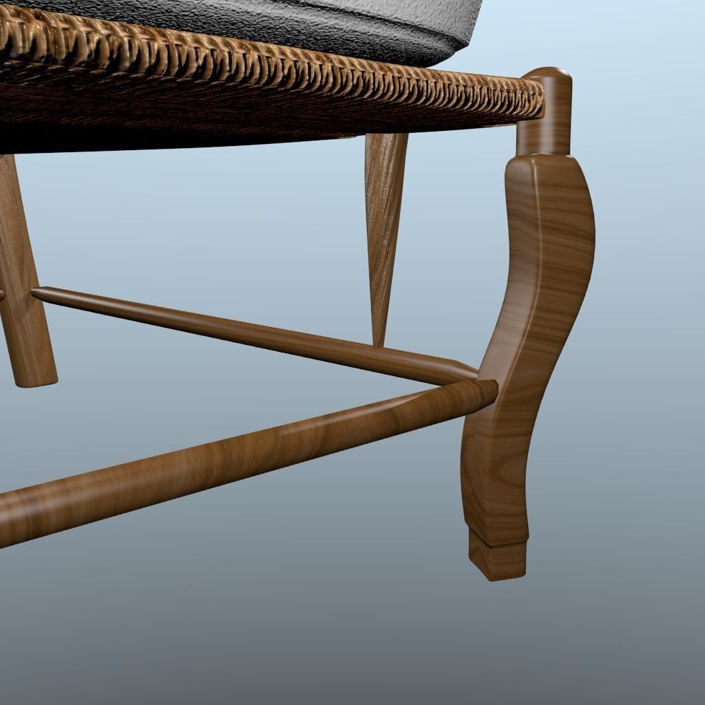 Bordeaux Chair  3D model_9
