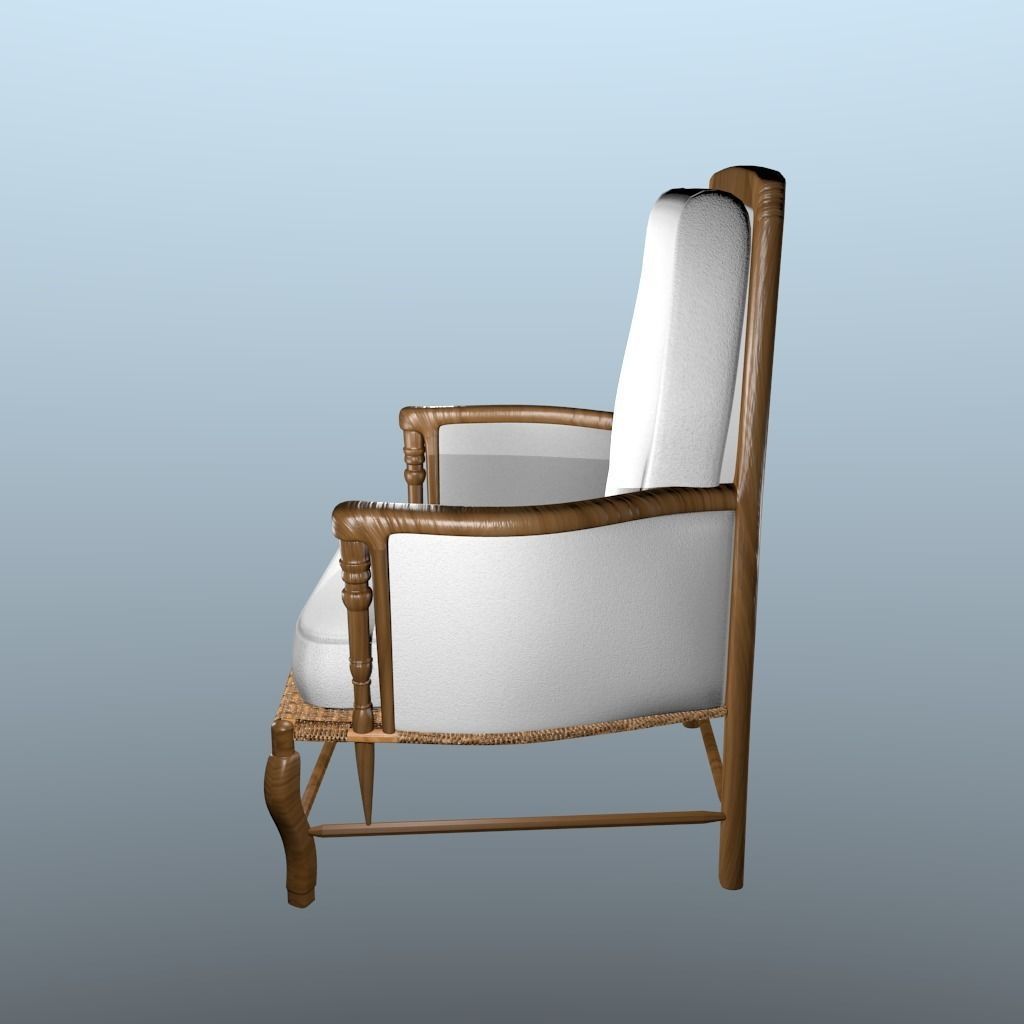 Bordeaux Chair  3D model_6