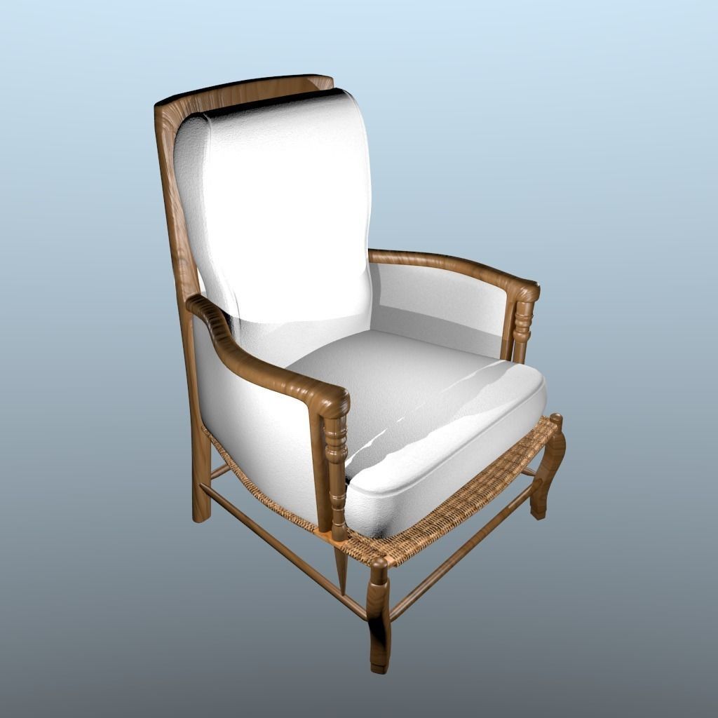 Bordeaux Chair  3D model_2