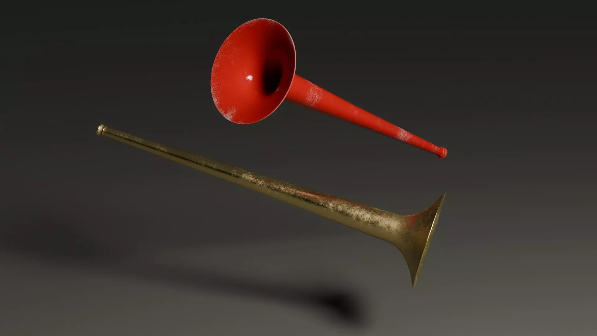 Vuvuzela Low-poly 3D model
