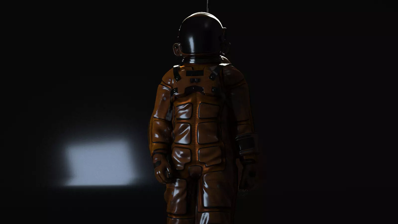 Female astronaut 3D blender model-fully rigged and game ready Low-poly 3D model