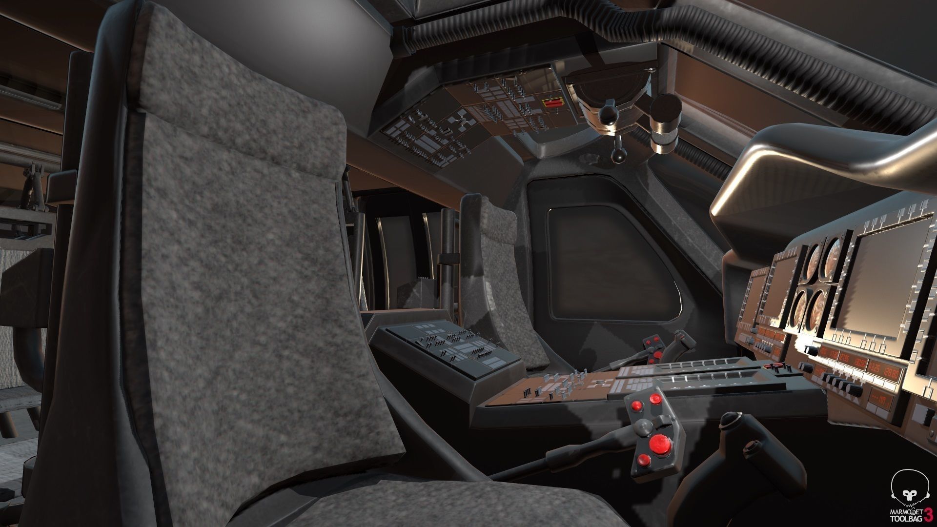 Low Poly PBR Medium Lift Utility Helicopter Low-poly 3D model_11