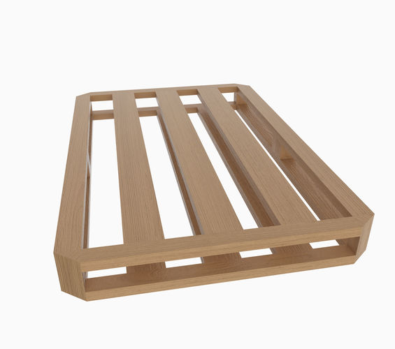 Pallet wooden crate 3D model