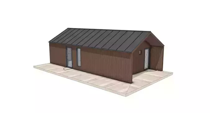 Small Modern House 3D Model Home SketchUp Architectural