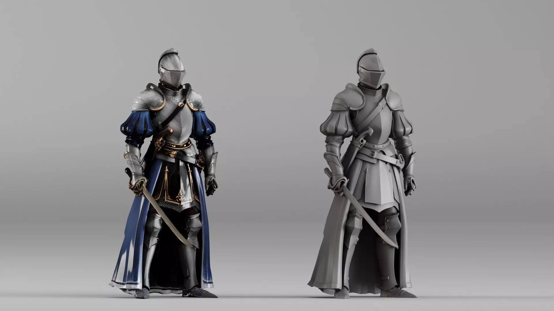 Medieval Knight Commander S00046 3D model