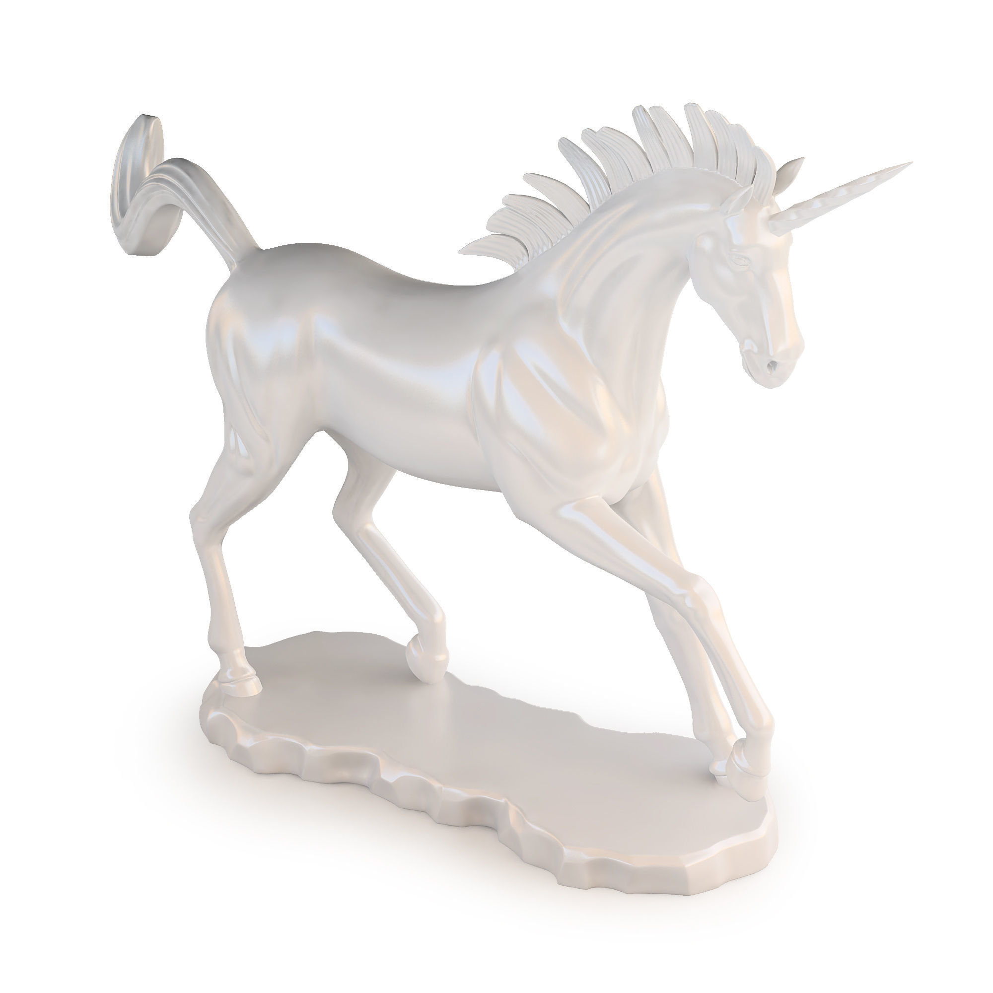 Unicorn Sculpture 3D print model_4