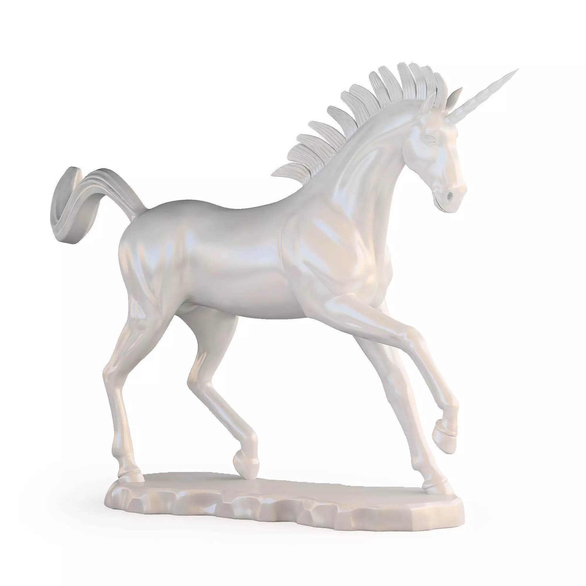 Unicorn Sculpture 3D print model_0