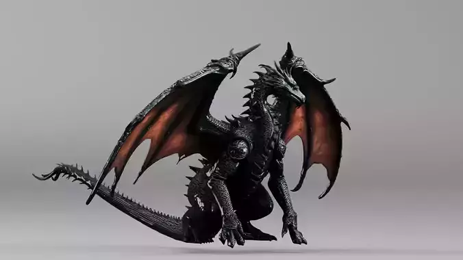 S00059 Black Dragon Ornate Armor