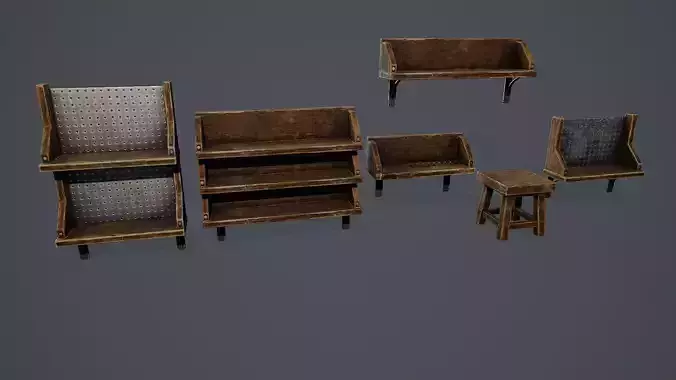 Wooden Shelfs PBR