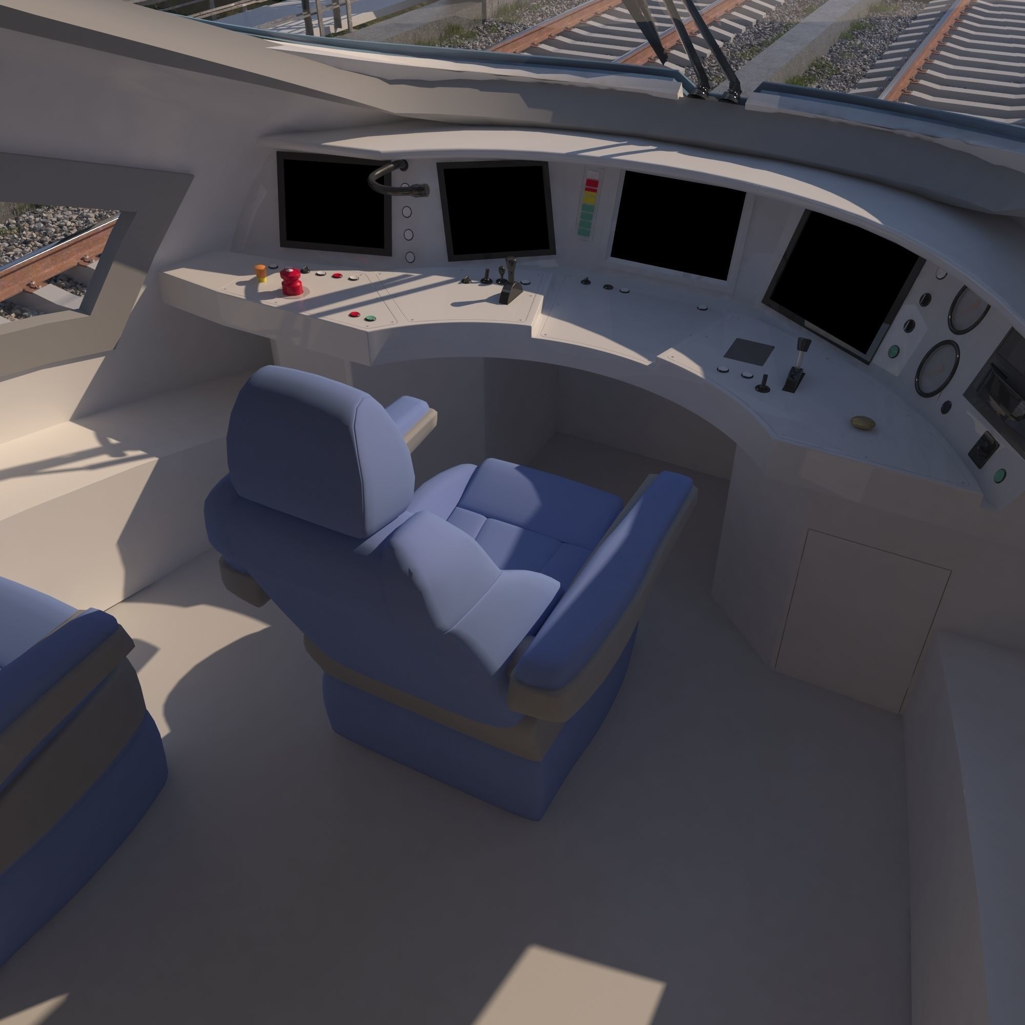 High-speed Electric Train Siemens Velaro AVE Renfe Spain  3D model_7