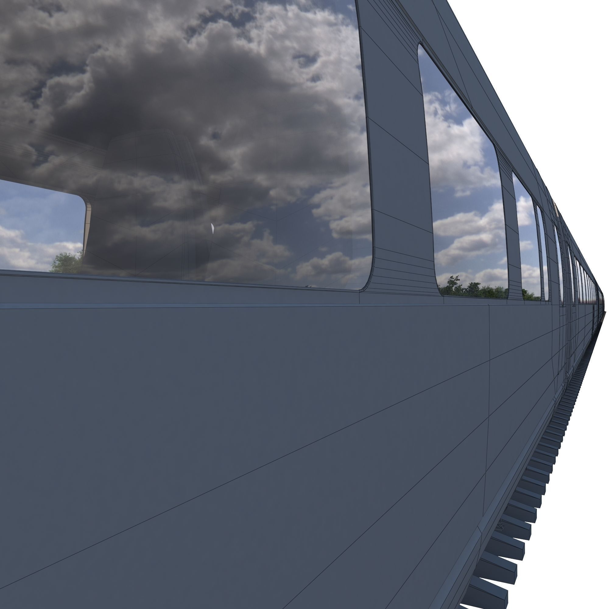 High-speed Electric Train Siemens Velaro AVE Renfe Spain  3D model_19