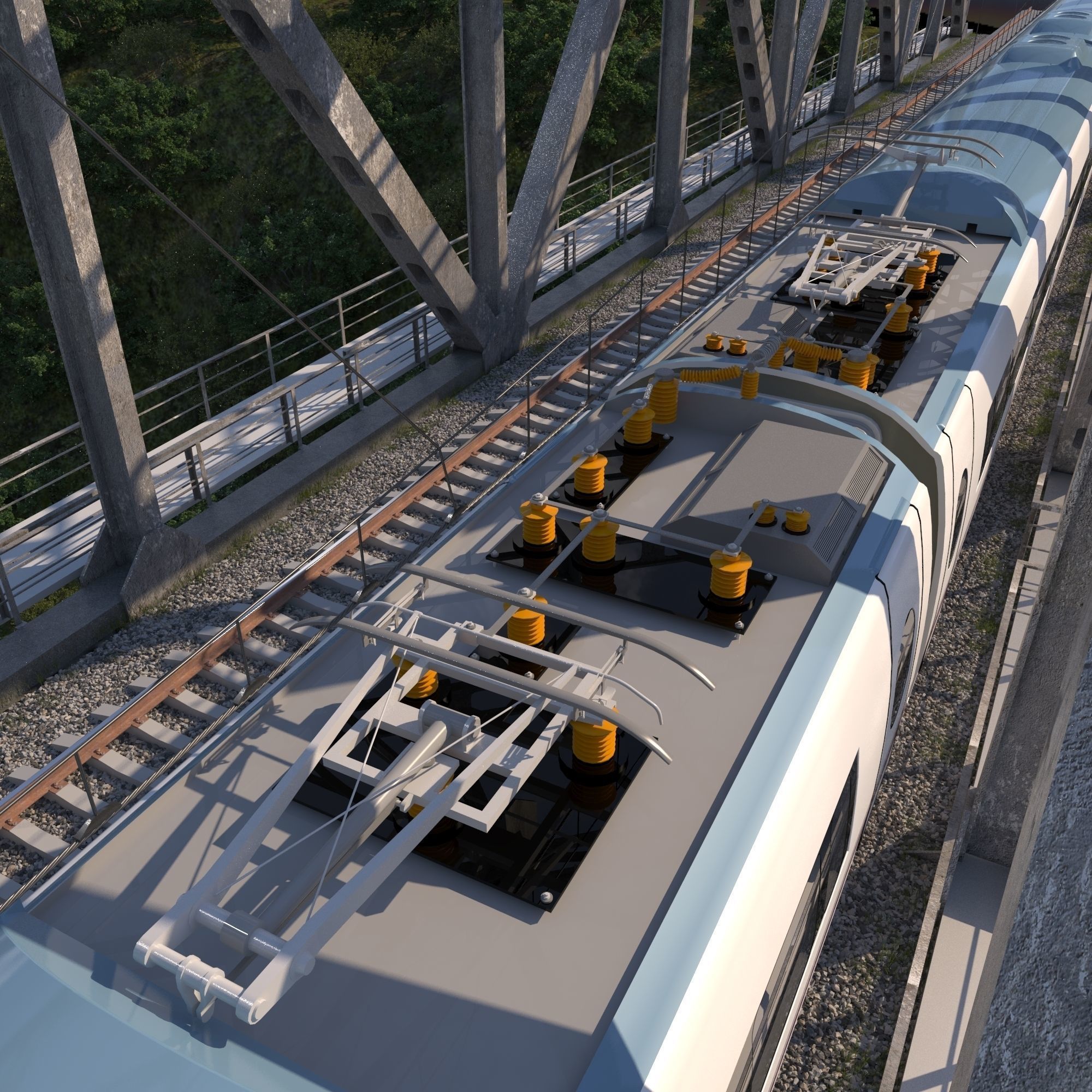 High-speed Electric Train Siemens Velaro AVE Renfe Spain  3D model_4