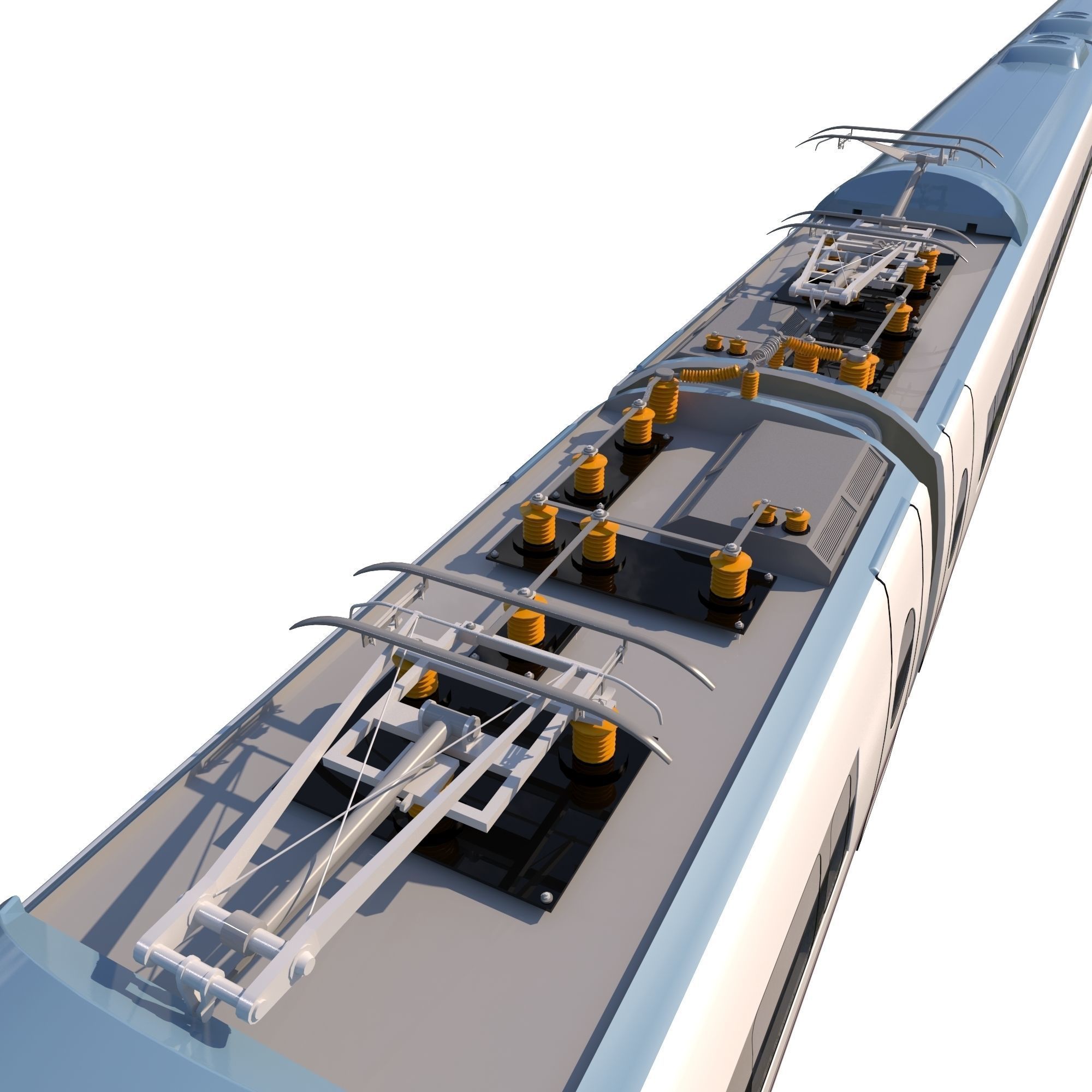 High-speed Electric Train Siemens Velaro AVE Renfe Spain  3D model_12