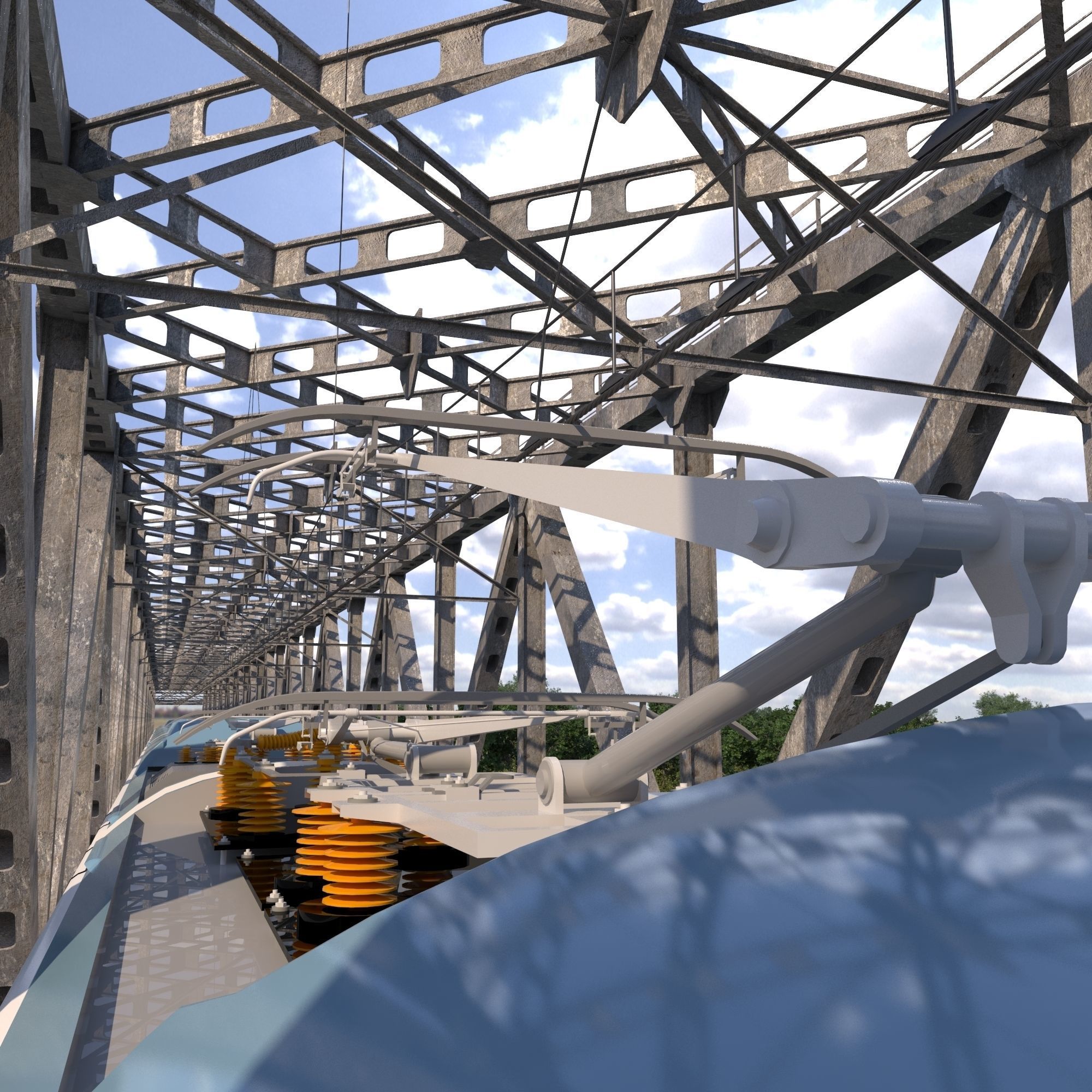 High-speed Electric Train Siemens Velaro AVE Renfe Spain  3D model_5