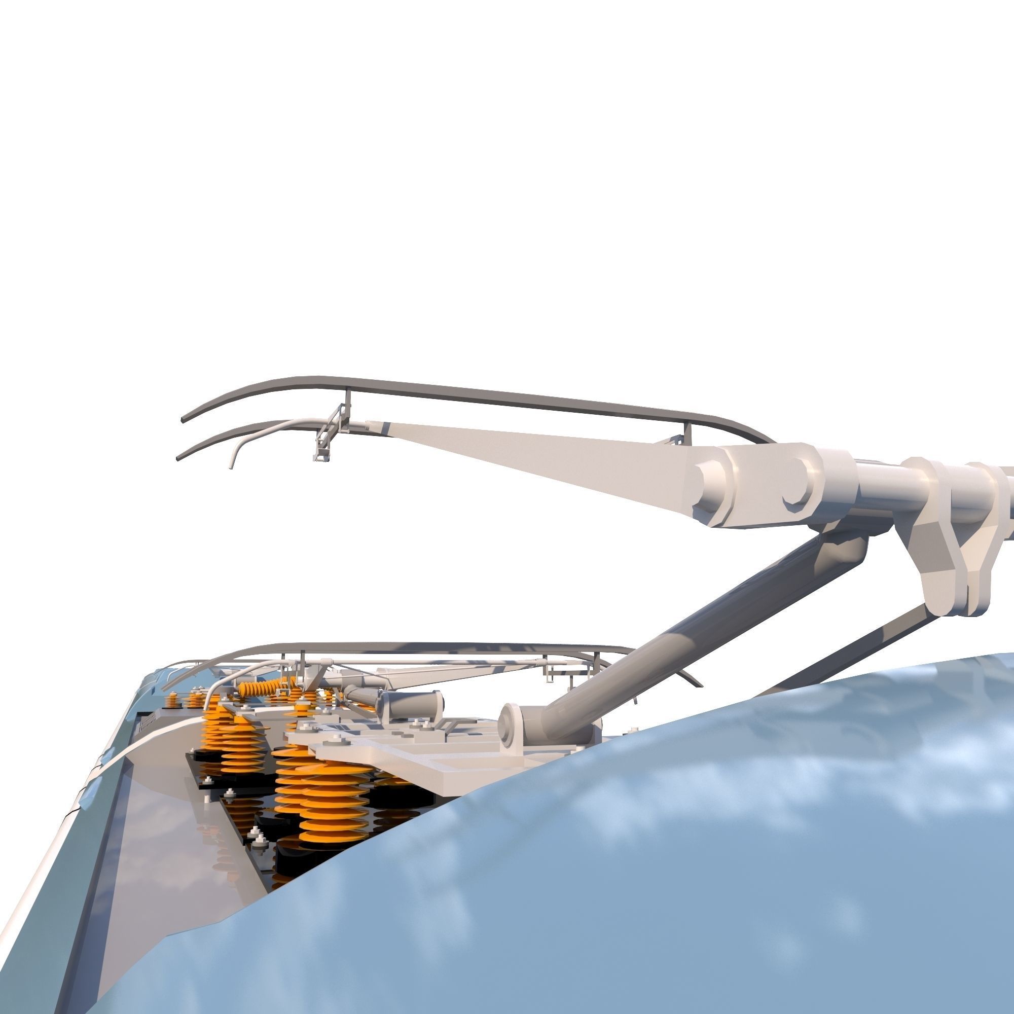 High-speed Electric Train Siemens Velaro AVE Renfe Spain  3D model_13