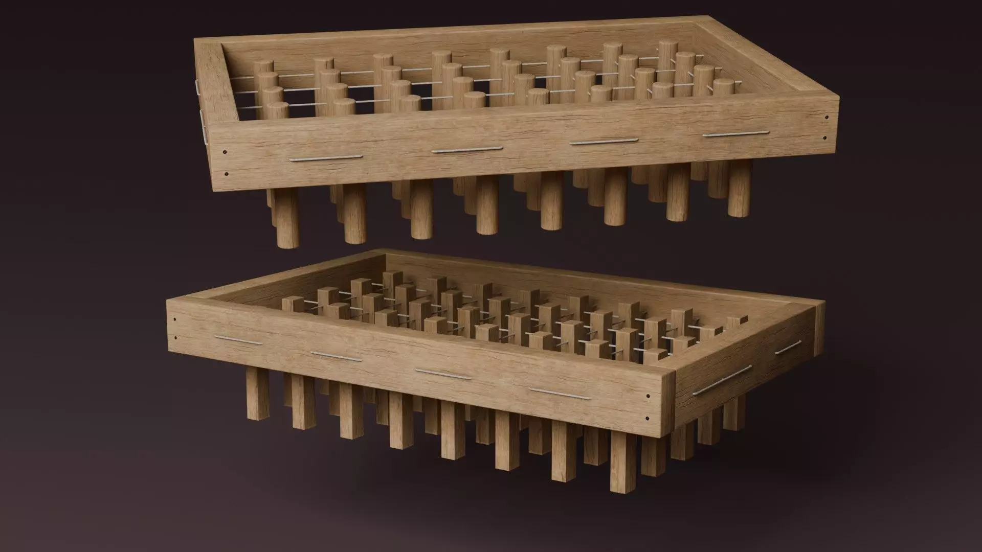 Marching machines 3D model