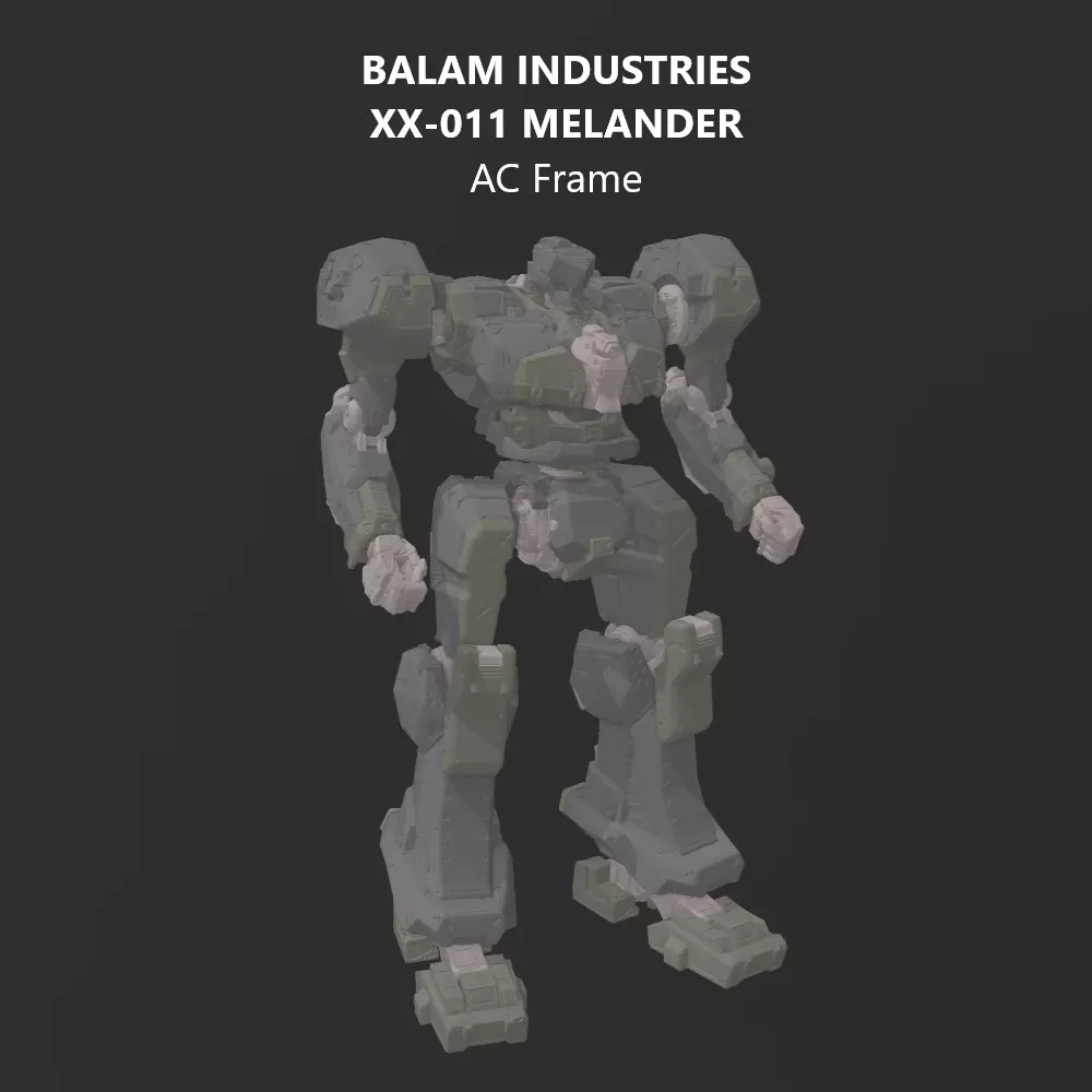 30 Minutes Missions XX-011 MELANDER AC Frame Pack Armored Core 6 3D print model