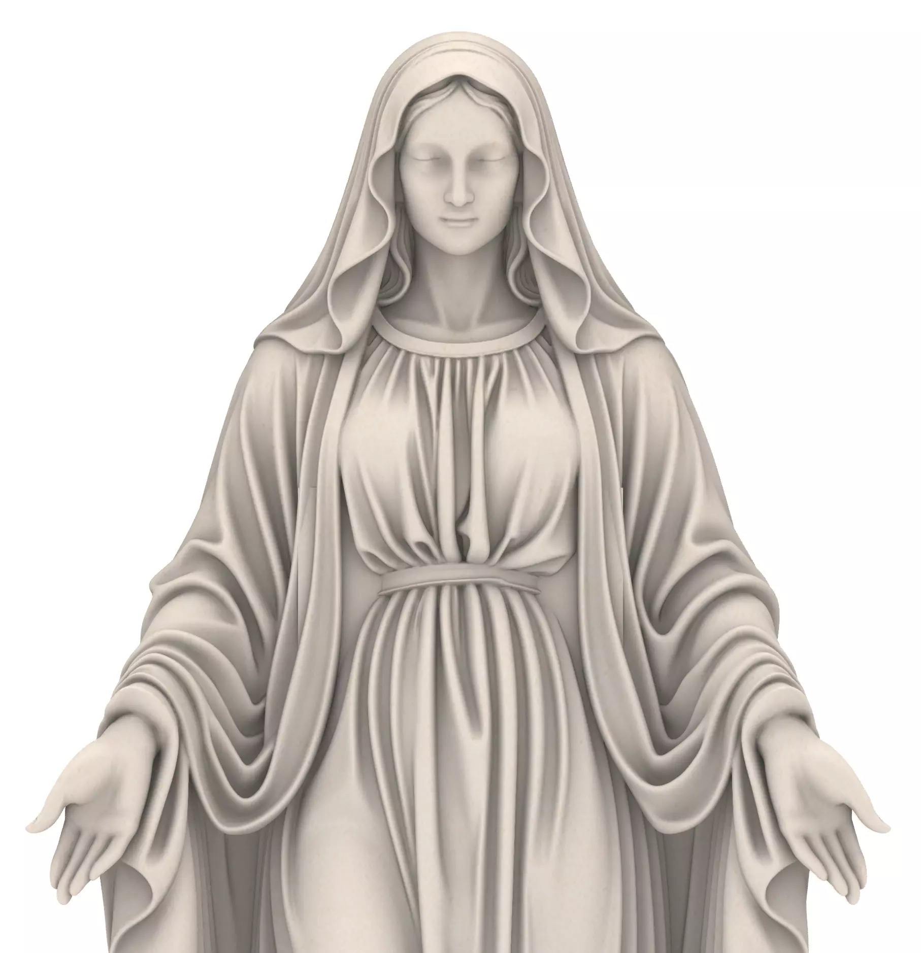 Maria Wandrelief Virgin Mary Wall Relief 3D print model