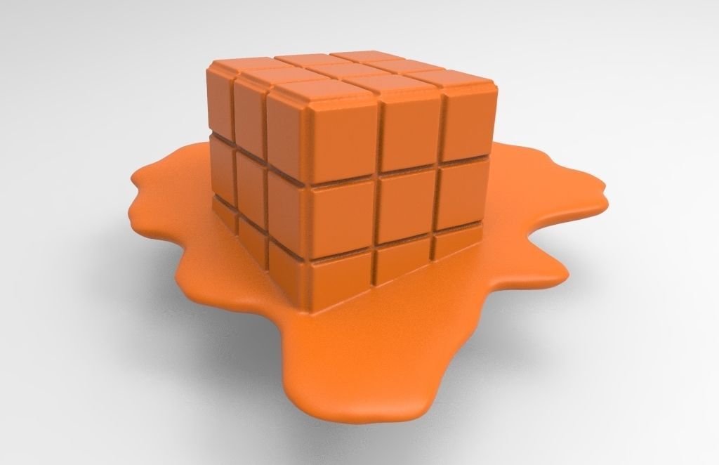 Cube to melt for 3d printing 3D print model_4