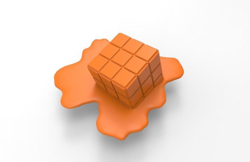 Cube to melt for 3d printing 3D print model_19