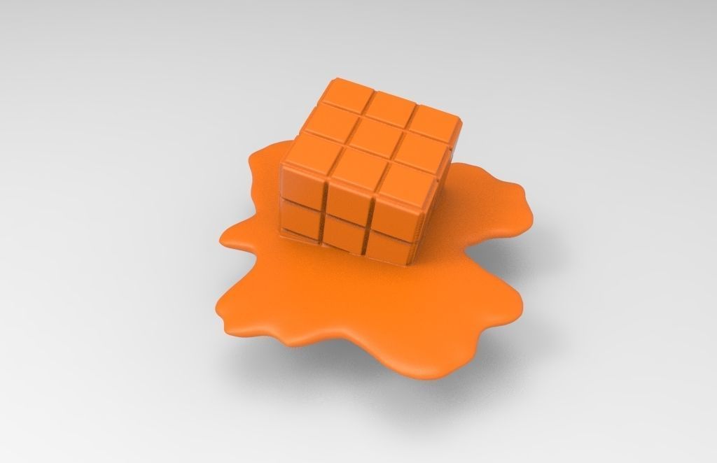 Cube to melt for 3d printing 3D print model_18