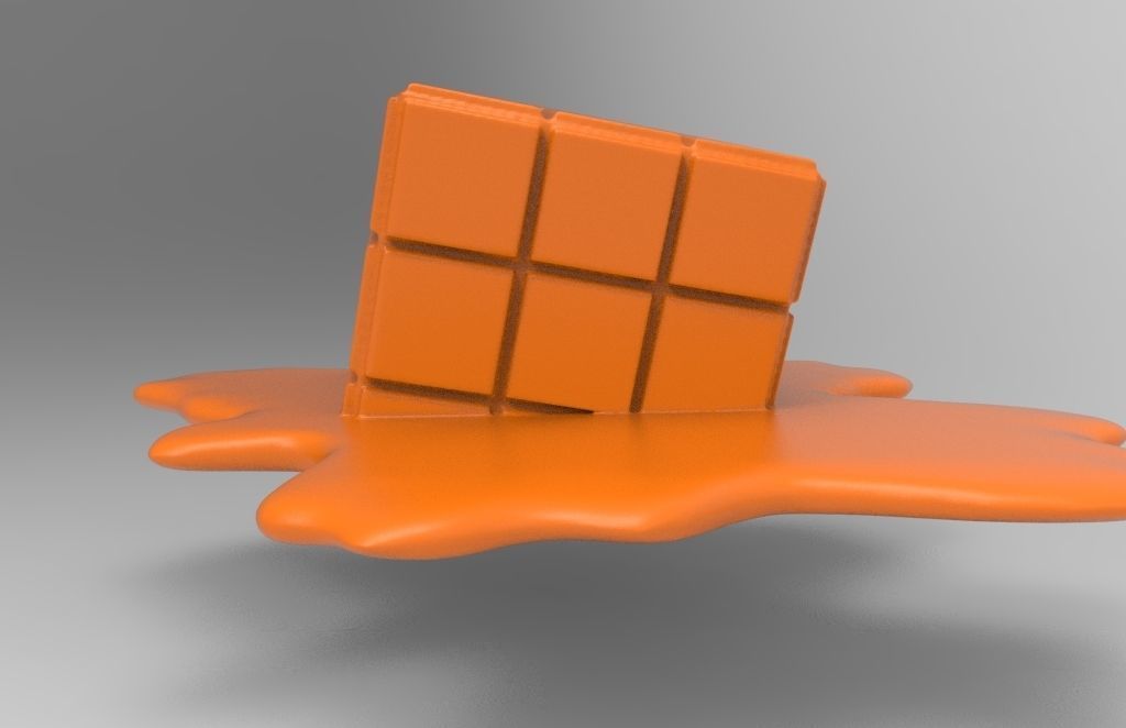 Cube to melt for 3d printing 3D print model_11