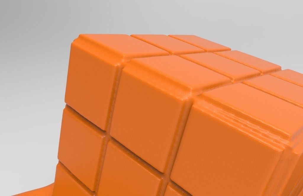 Cube to melt for 3d printing 3D print model_7