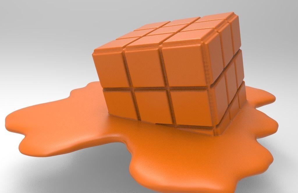 Cube to melt for 3d printing 3D print model_13