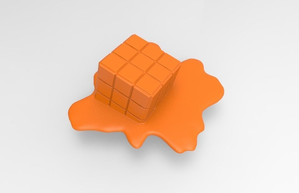 Cube to melt for 3d printing 3D print model_20