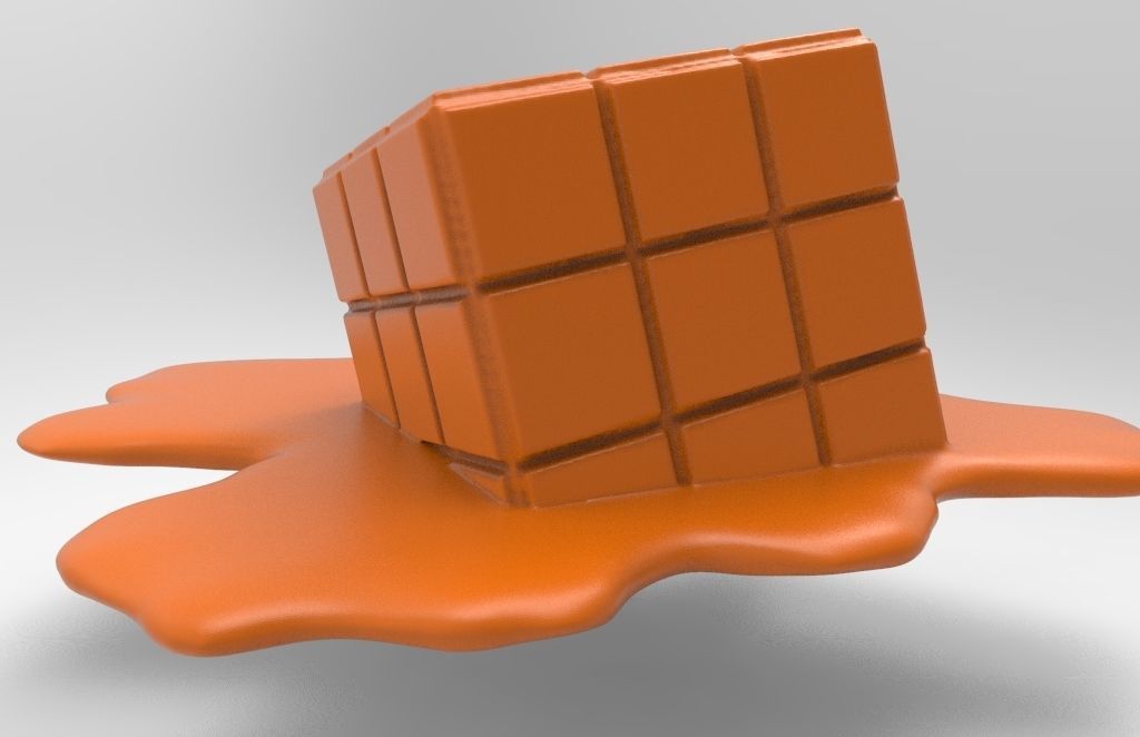 Cube to melt for 3d printing 3D print model_14