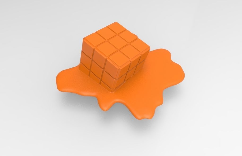 Cube to melt for 3d printing 3D print model_17