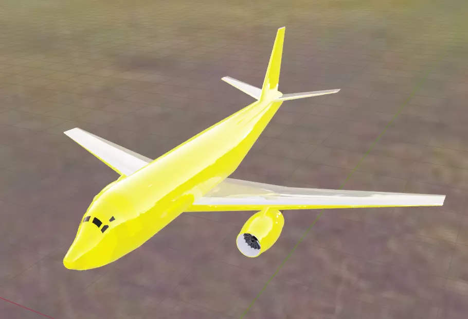 A318 Style Twin-Engine Jetliner - Custom Commercial Jetliner Low-poly 3D model