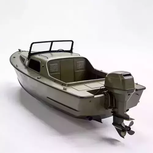 WWII Amphibious Car 3D Model
