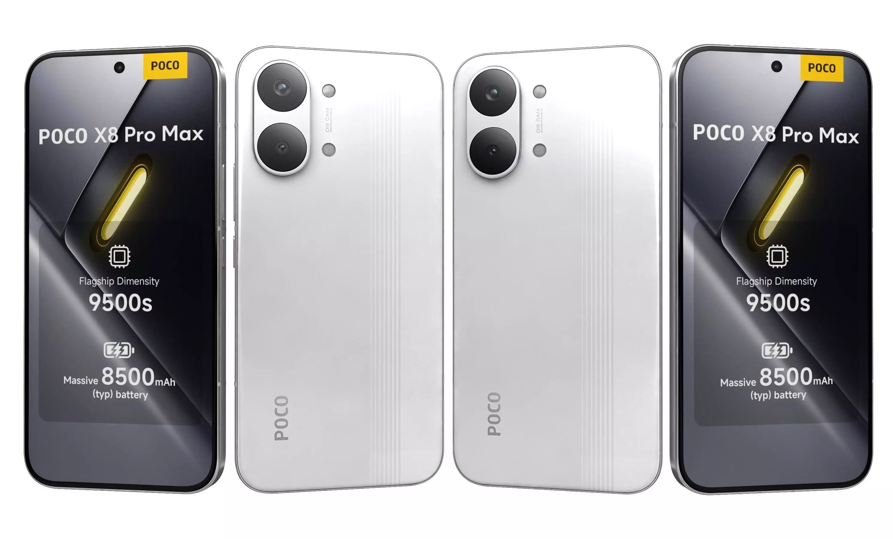 Xiaomi POCO X8 Pro Max White 3D model | CGTrader
