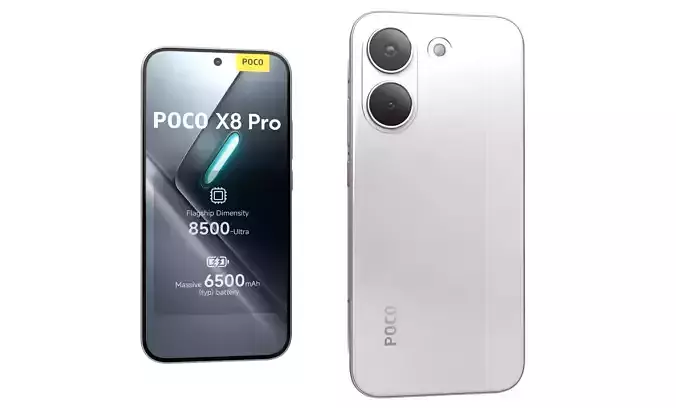 Xiaomi POCO X8 Pro Max White 3D model | CGTrader