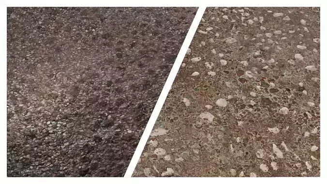 Gravel PBR Texture Combo