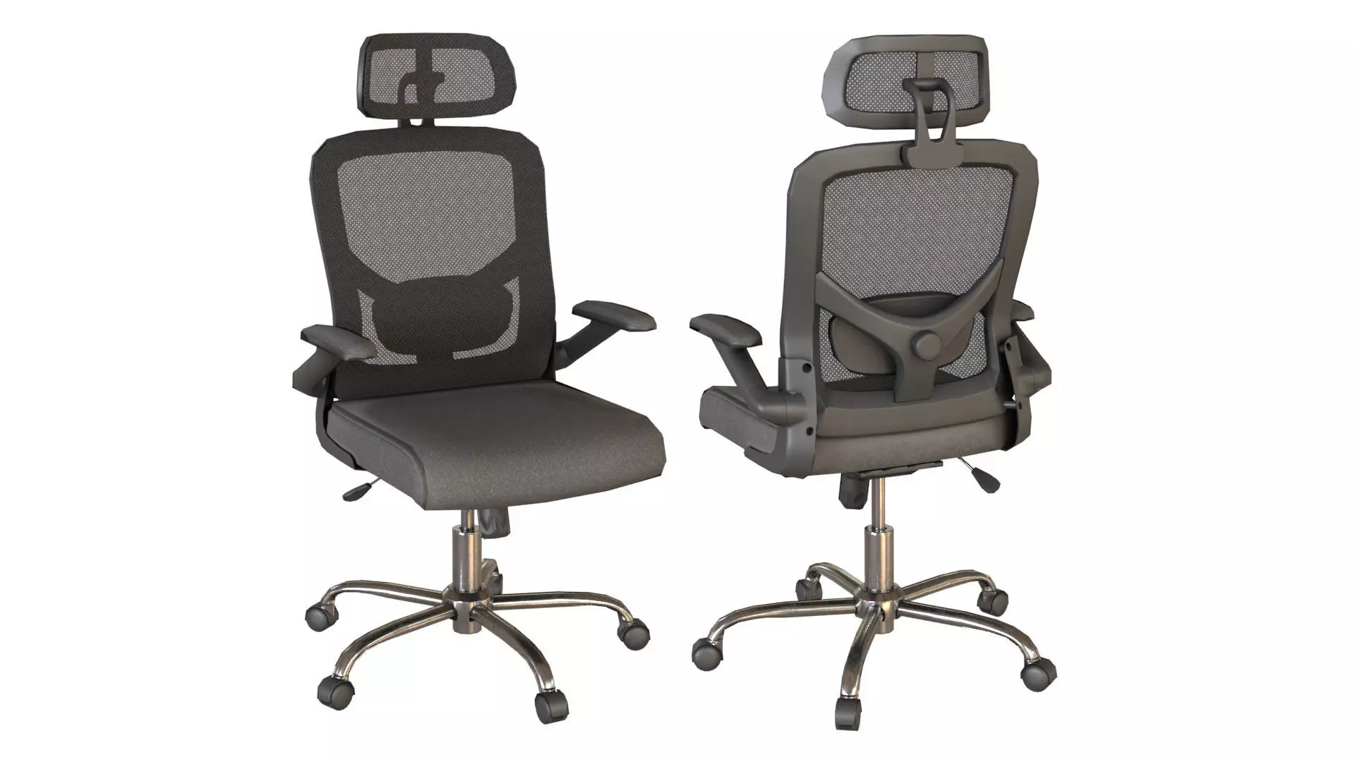 Office Chair Low-poly 3D model