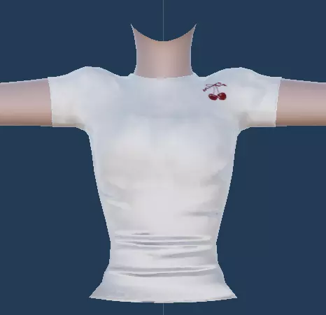 ZEPETO cherry top Free low-poly 3D model