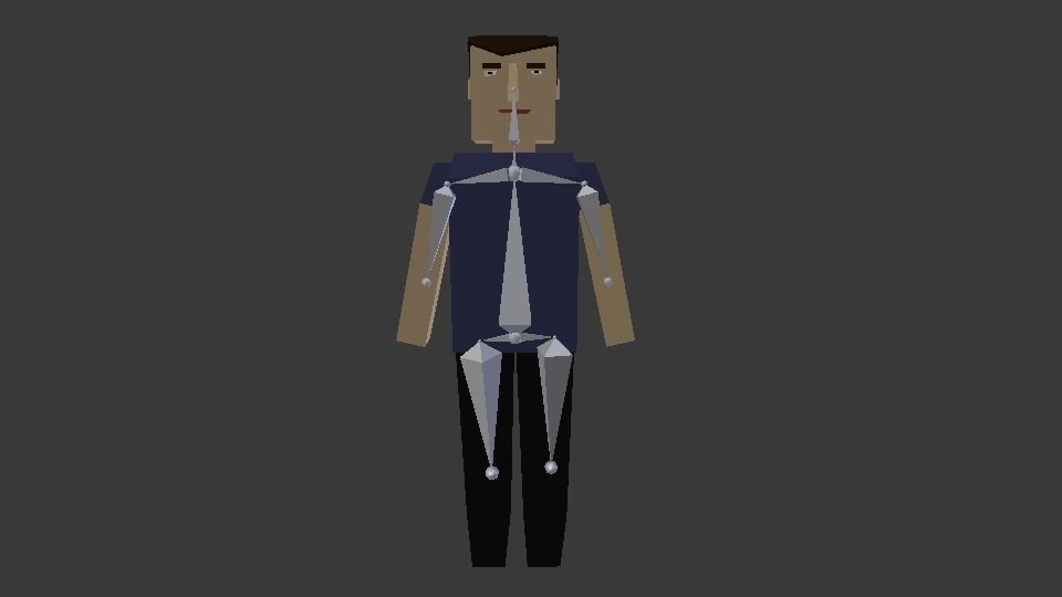 Rigged character of man Free low-poly 3D model_4