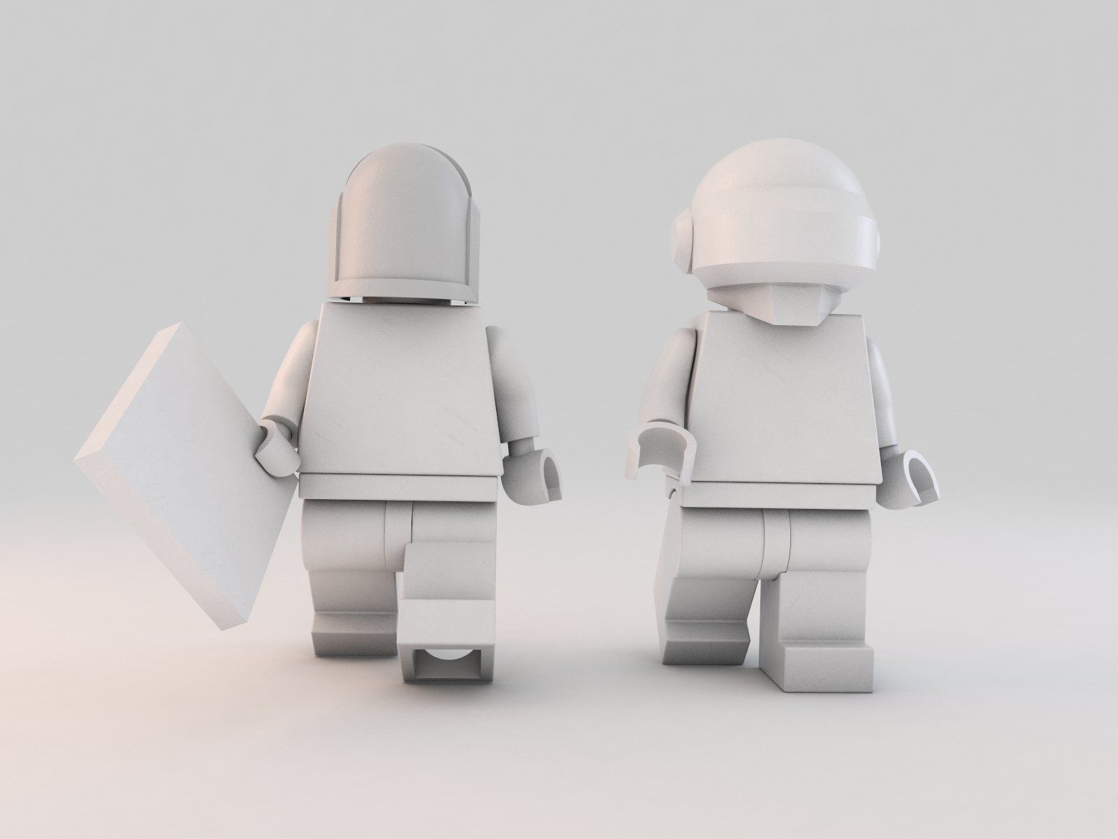 LEGO Daft Punk figures 3D model_1