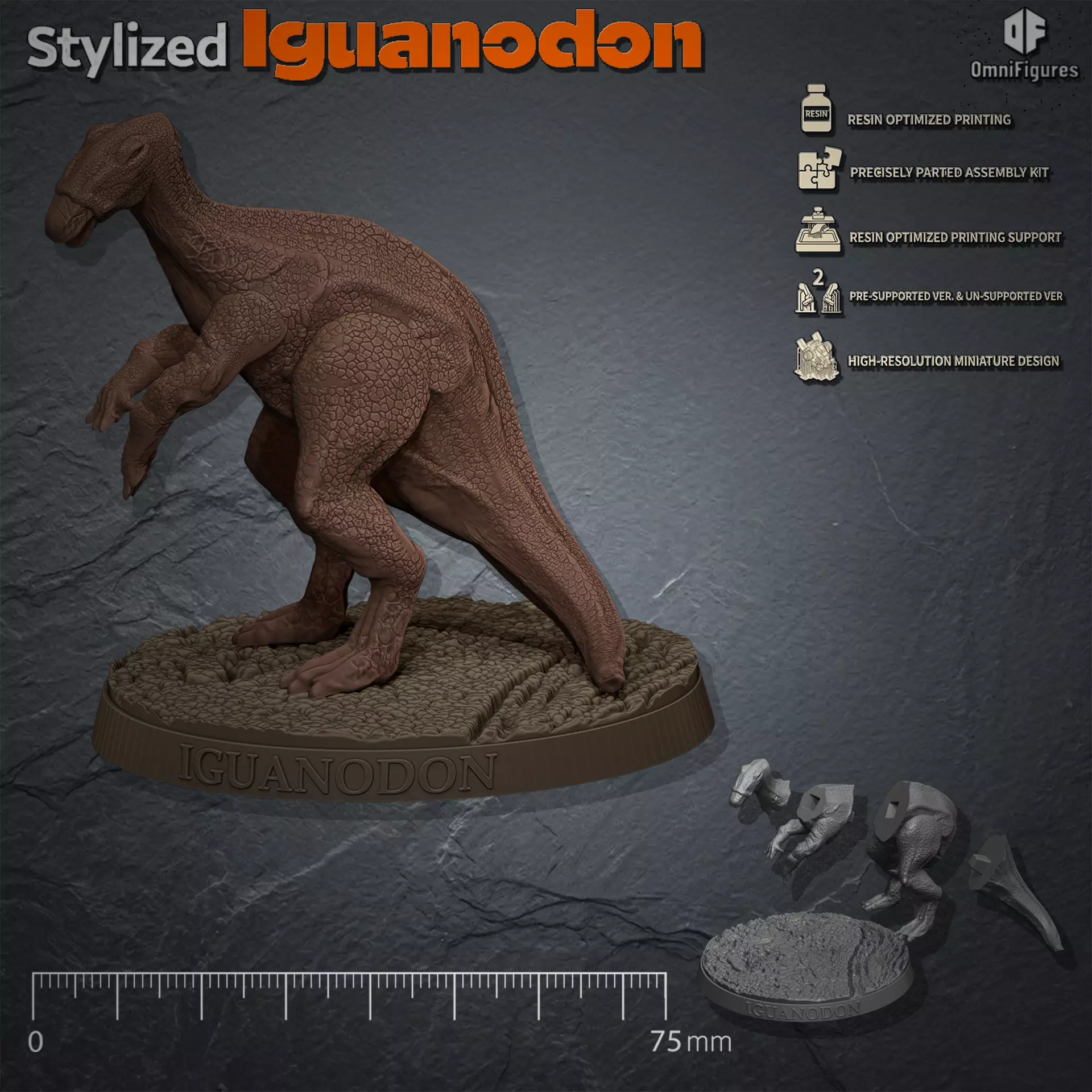 Iguanodon Free 3D print model