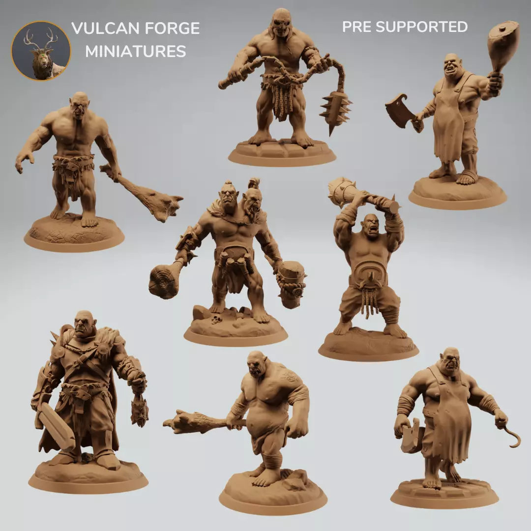 Ogre warriors Bundle Ogre set 3D print model