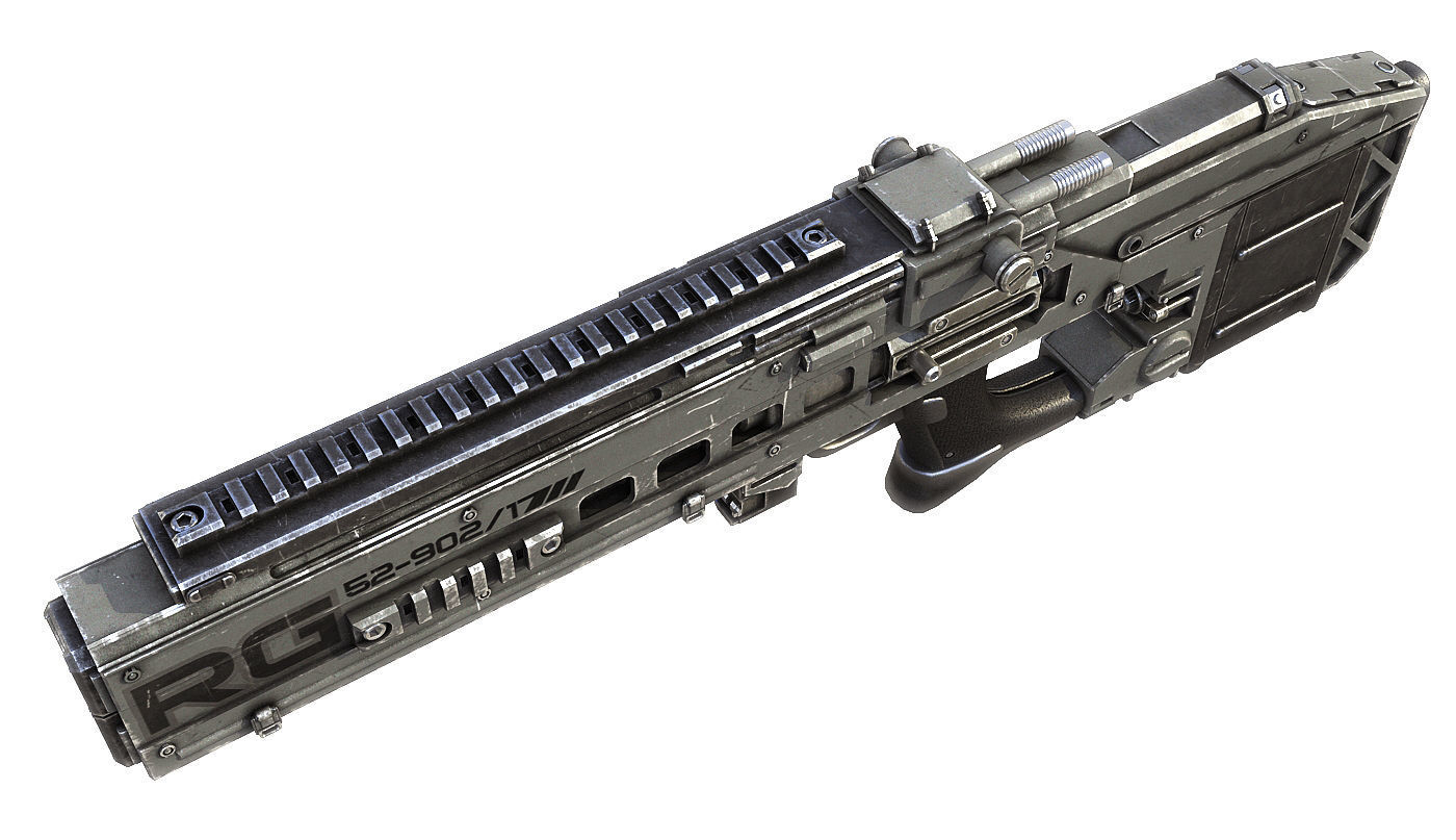 sci-fi RIFLE01 3D model_7
