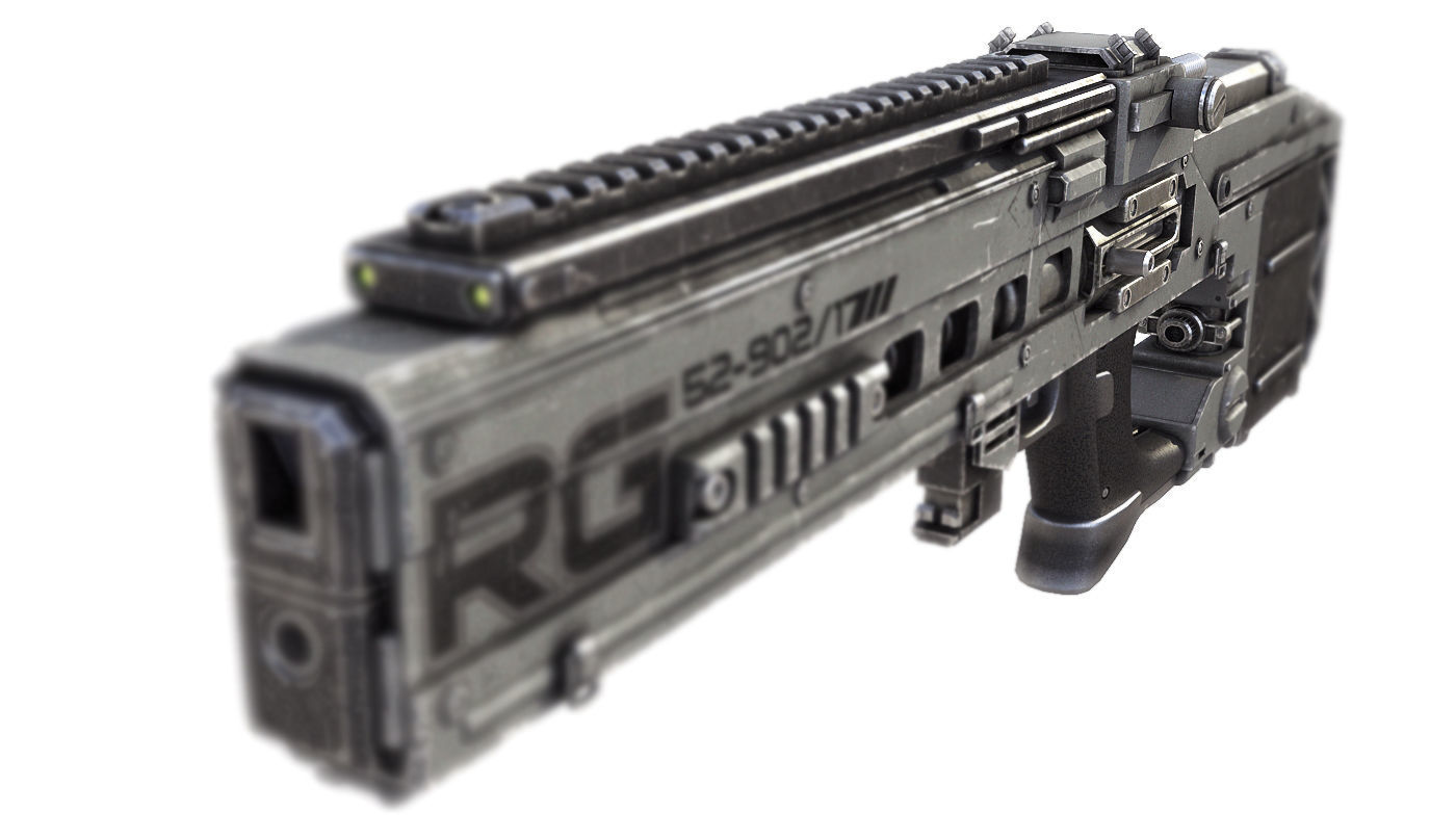 sci-fi RIFLE01 3D model_3