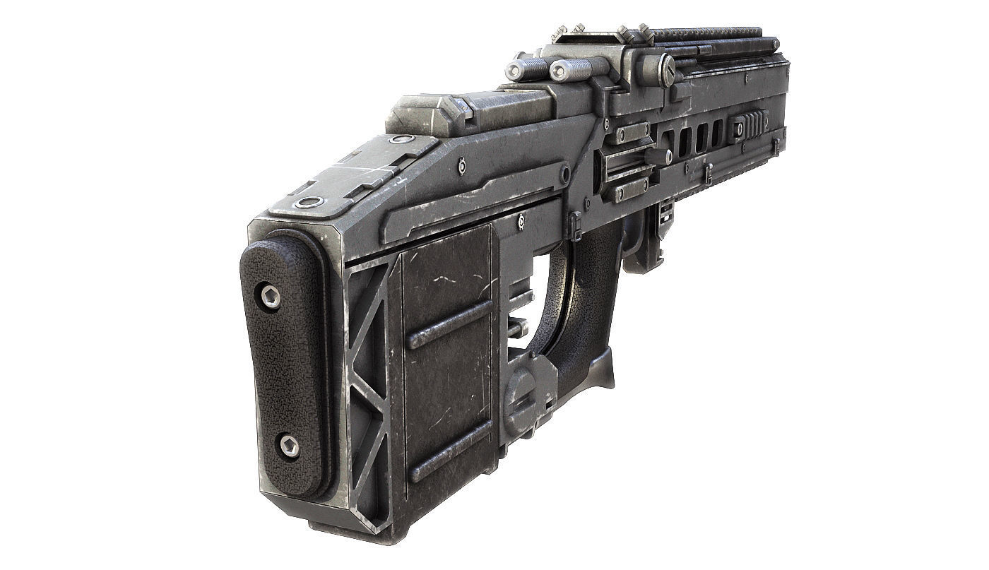 sci-fi RIFLE01 3D model_8