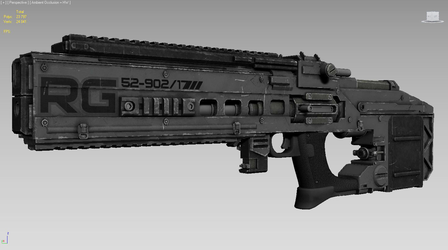 sci-fi RIFLE01 3D model_10